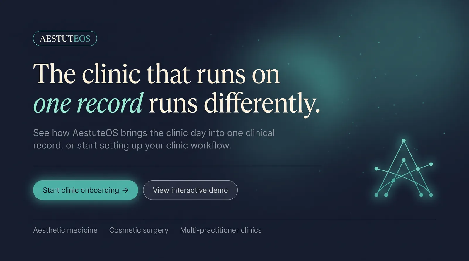 The closing call to action: the clinic that runs on one record runs differently